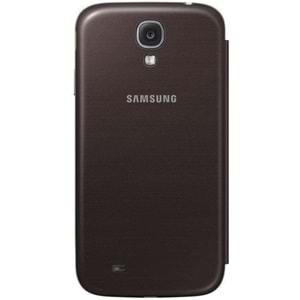 Samsung Galaxy S4 (i9500) S-View Cover Orijinal Kapaklı Kılıf, Kahve EF-CI950BAEGWW