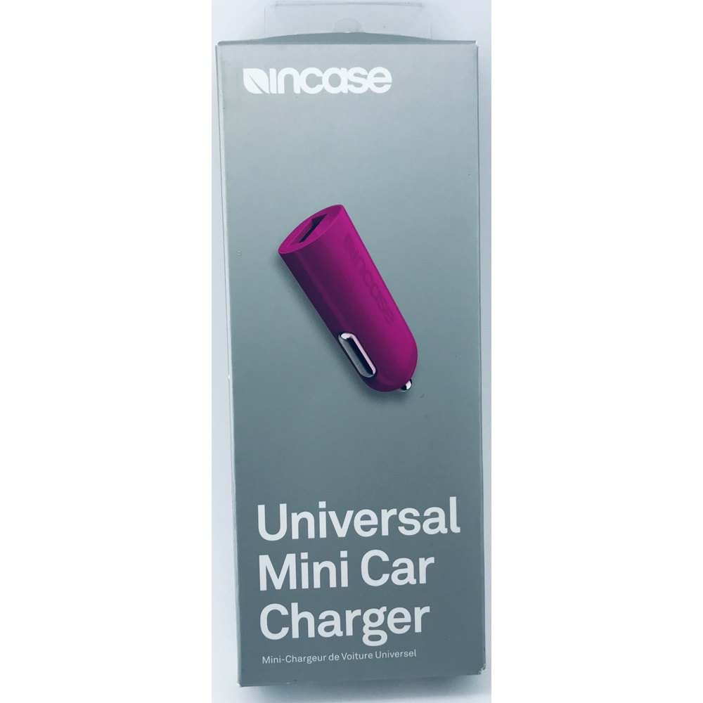 Incase Universal Mini Araç Şarj Cihazı 2.1A Hızlı Şarj USB Port