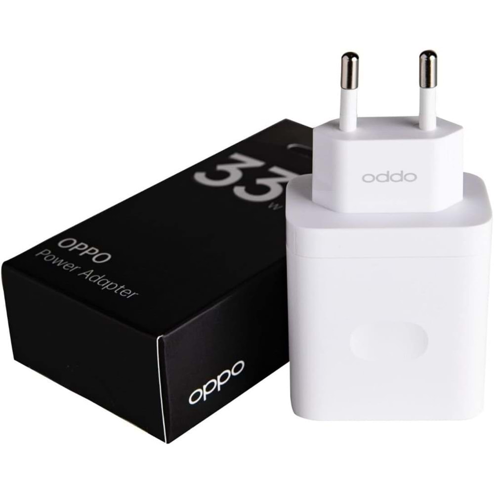 Oppo 33W Power Fast Şarj Adaptörü USB 3.0 Oppo Türkiye Garantili, Beyaz