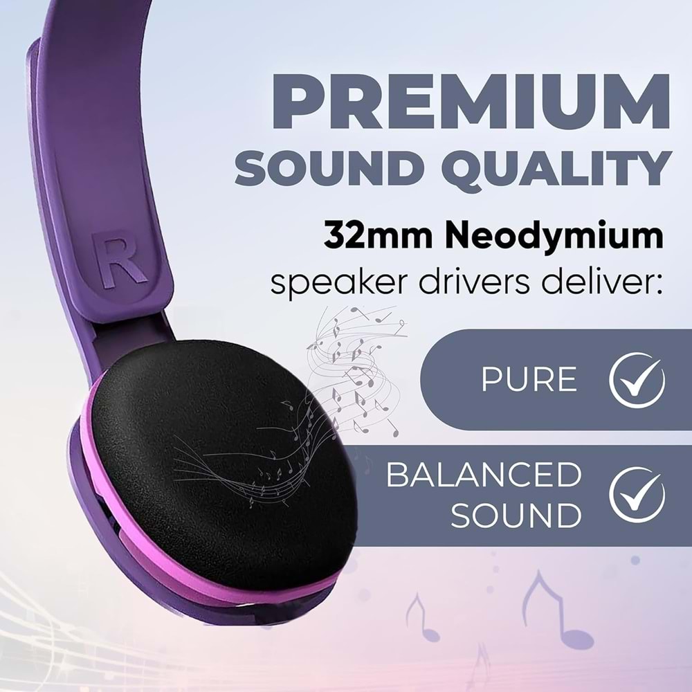 Philips Kids SHK2000PK Kulak Üstü Kulaklık, Pembe