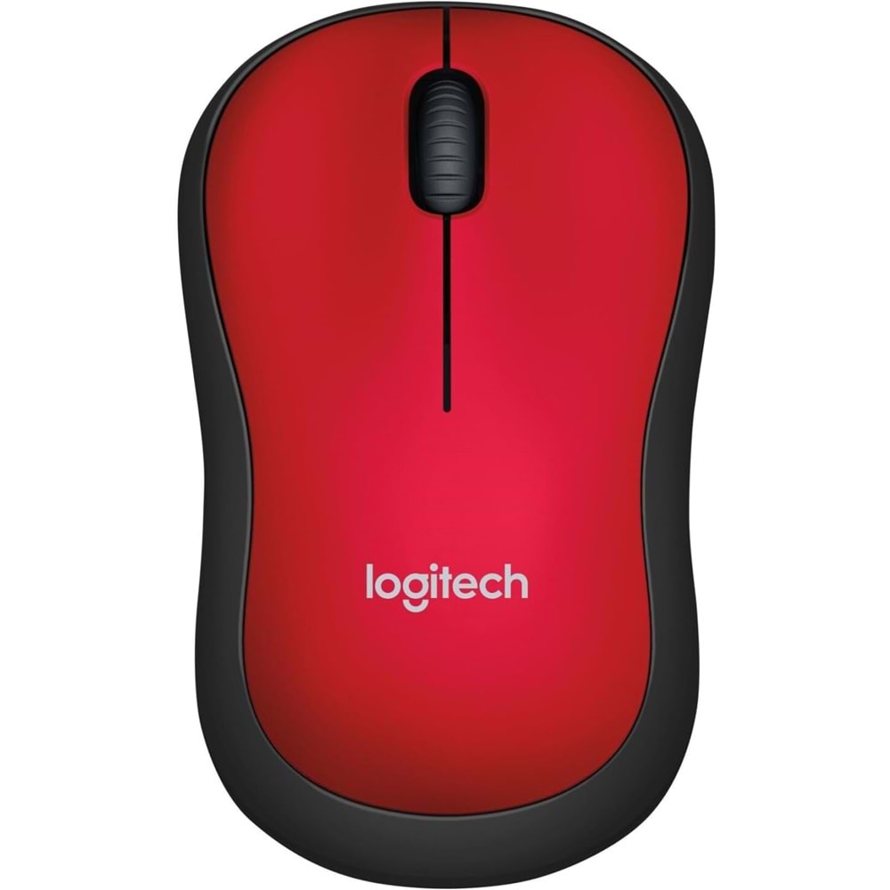 Logitech M185 Kablosuz Mouse, Kırmızı 910-002237