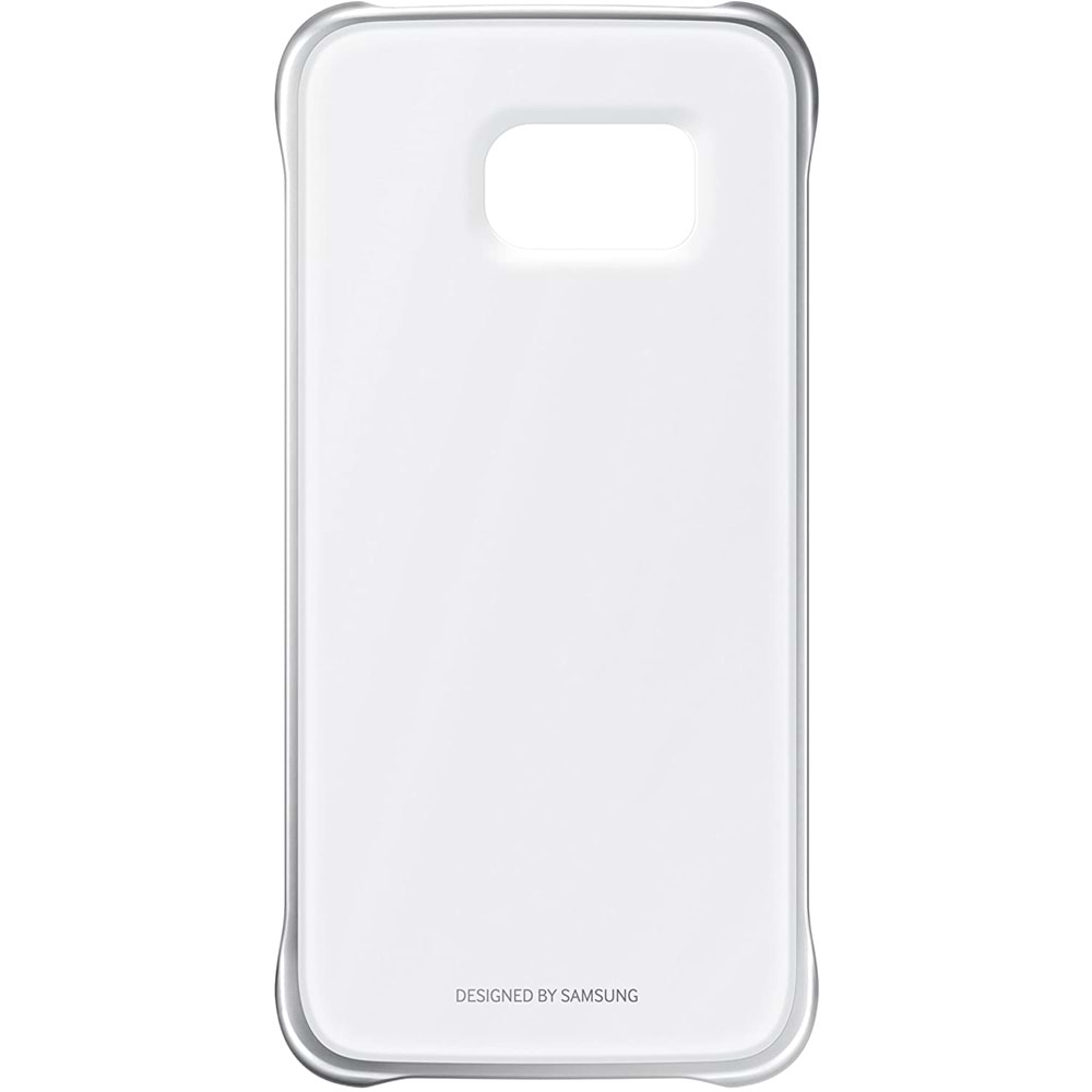 Samsung Galaxy S6 Clear Cover Orijinal Şeffaf Kılıf, Gümüş EF-QG920BSEGWW