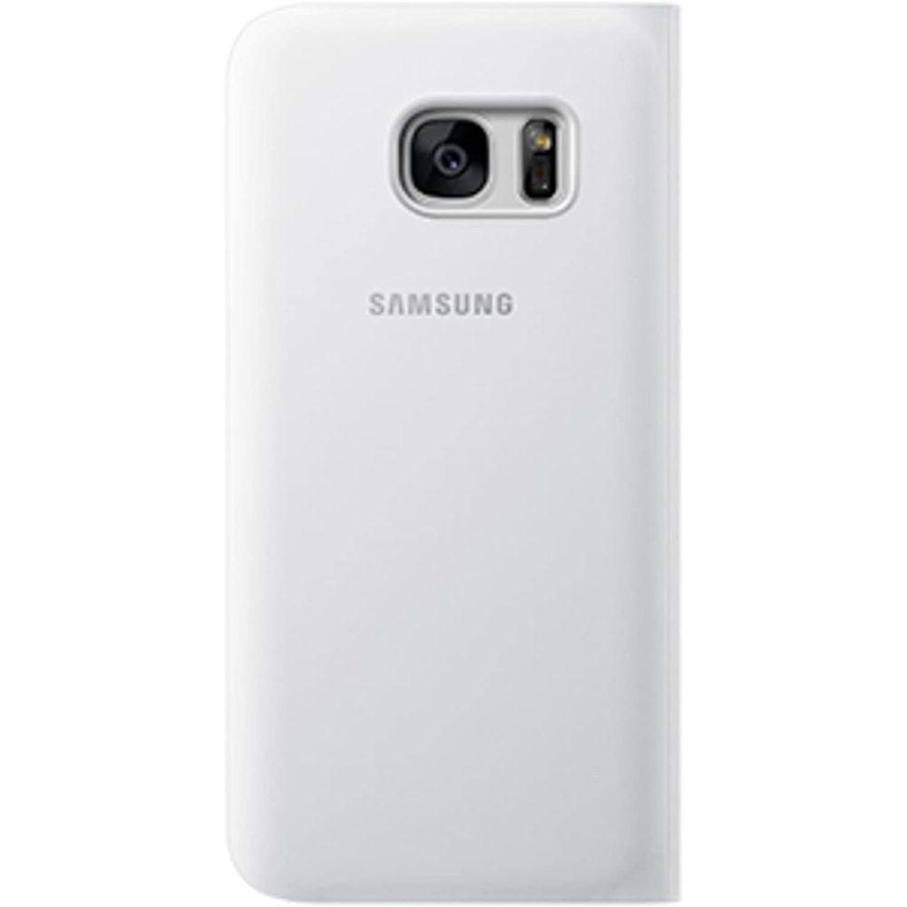 Samsung Galaxy S7 G930 için S-View Fonksiyonel Pencereli Kılıf, Beyaz ?EF-CG930PWEGWW