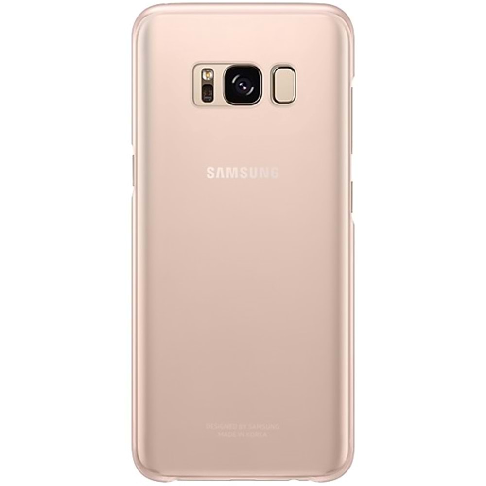 Samsung Galaxy S8 Clear Cover Şeffaf Kılıf, Pembe (Samsung Türkiye Garantli)