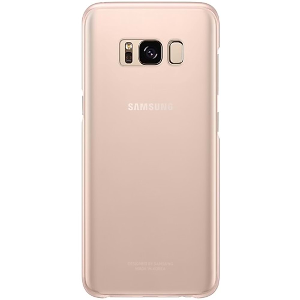 Samsung Galaxy S8+ Plus Clear Cover Şeffaf Kılıf, Pembe (Samsung Türkiye Garantli)