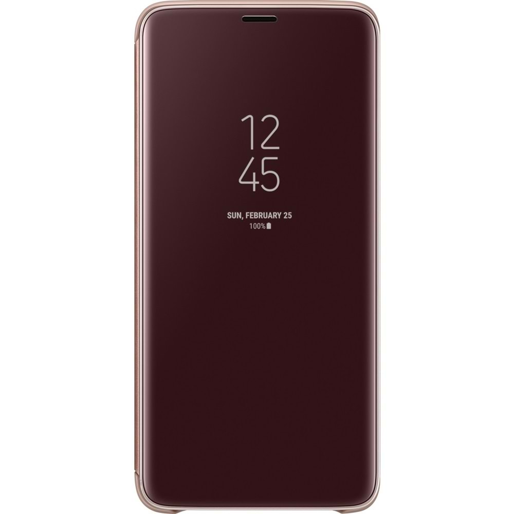 Samsung Galaxy S9+ Plus G965 için Clear View Cover Akıllı Kılıf, Bakır EF-ZG965CFEGWW