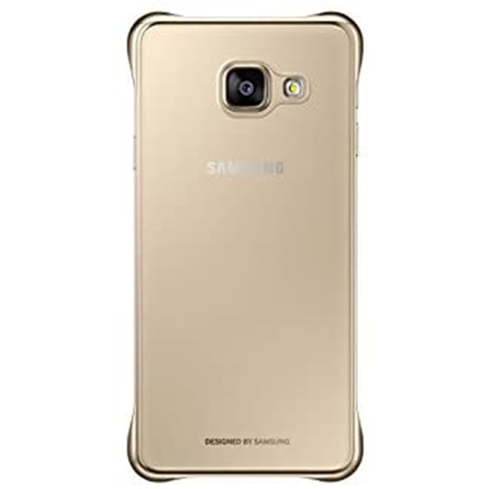 Samsung Galaxy A3 2016 (SM-A310) Clear Cover Şeffaf Kılıf, Gold EF-QA310CFEGWW