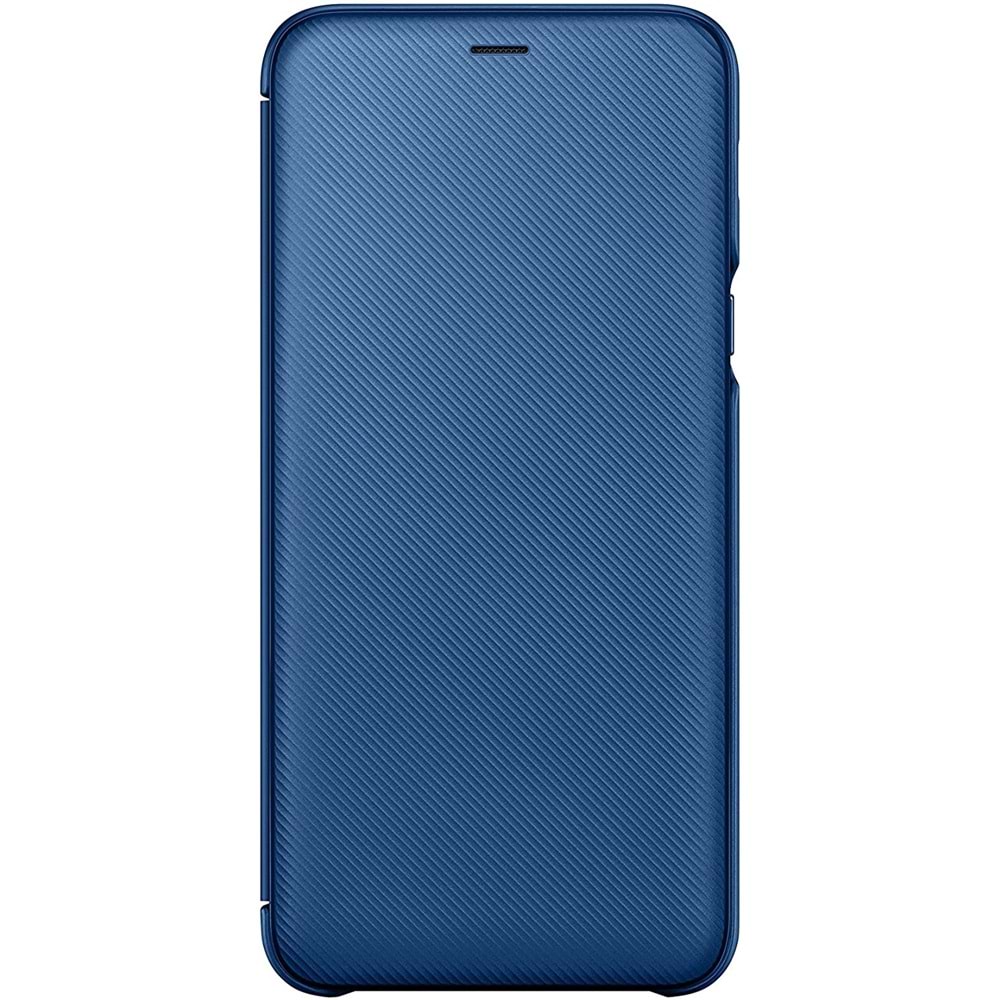 Samsung Galaxy A6+ Plus Flip Wallet Kapaklı Cüzdan Kılıf, Mavi