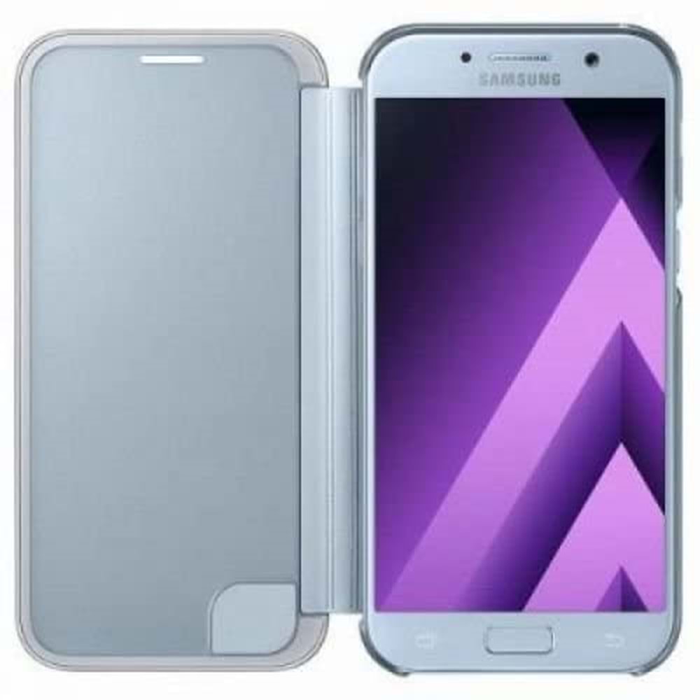 Samsung Galaxy A5 2017 Clear View Cover Akıllı Kılıf, Mavi EF-ZA520CLEGWW