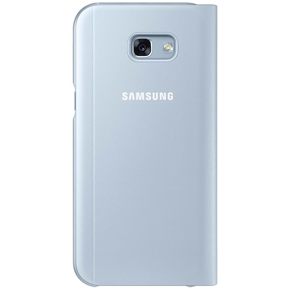 Samsung Galaxy A7 2017 S-View Standing Cover Pencereli Kılıf, Mavi EF-CA720PLEGWW