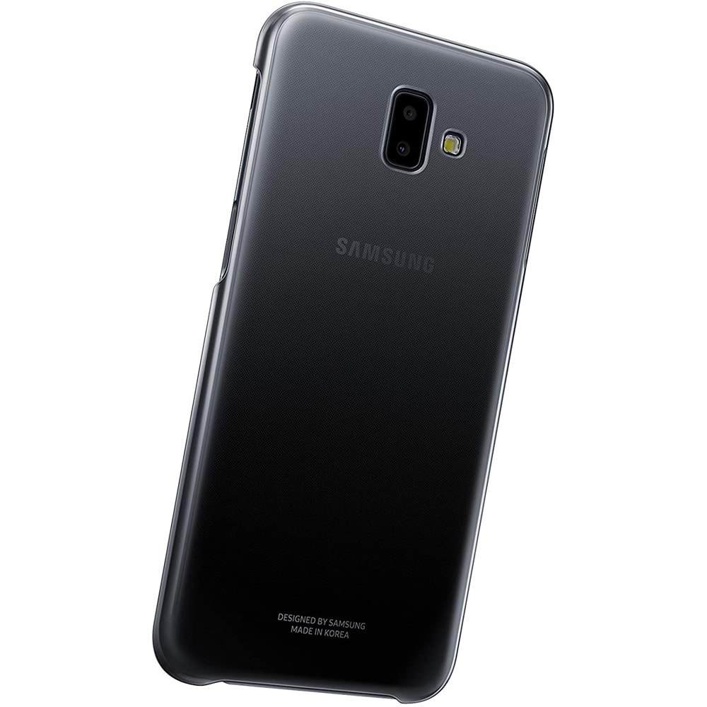 Samsung Galaxy J6+ Plus Koruyucu Arka Kapak Kılıf, Siyah EF-AJ610CBEGWW