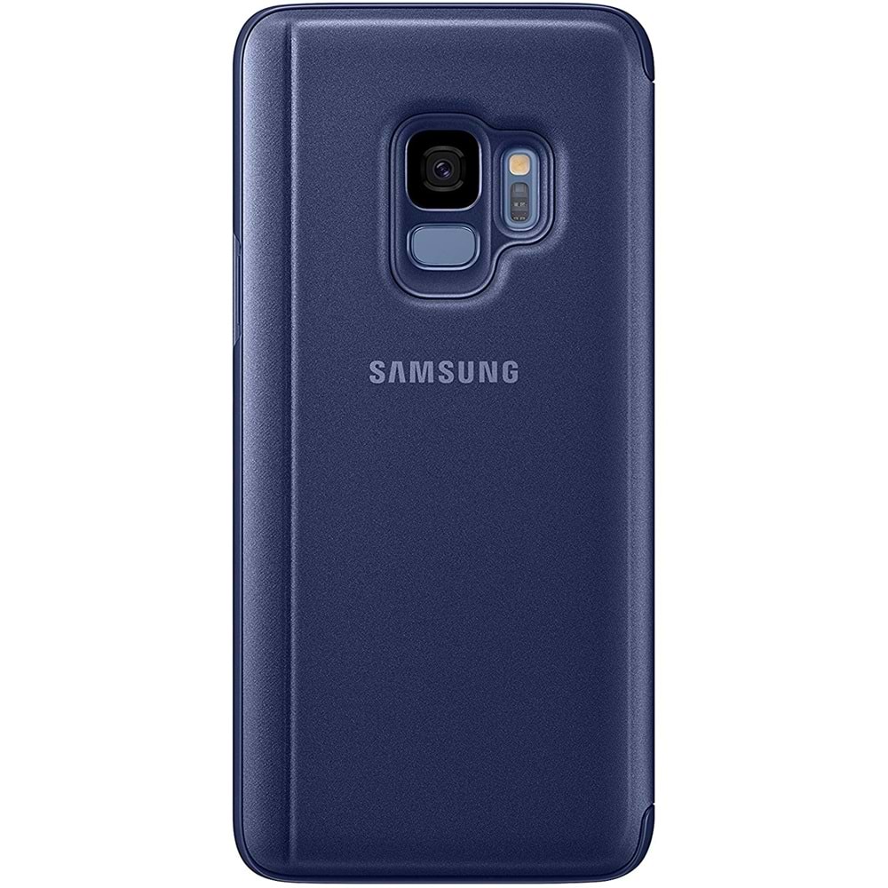 Samsung Galaxy S9 Clear View Standing Akıllı Kılıfı, Mavi (Samsung Türkiye Garantili)