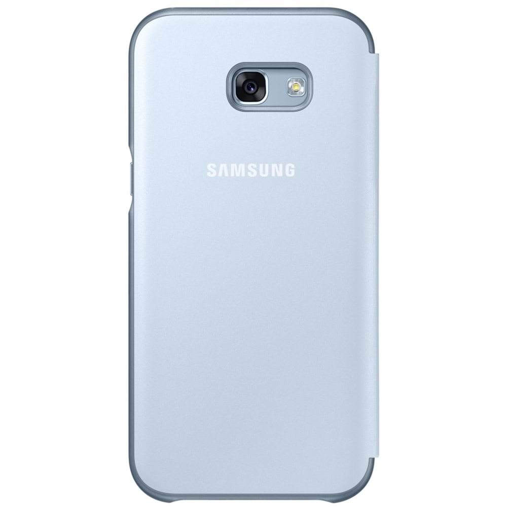 Samsung Galaxy A7 2017 Neon Flip Wallet Kapaklı Kılıf, Mavi EF-FA720PLEGWW