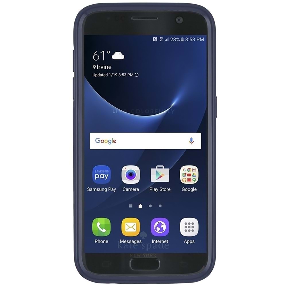 Kate Spade Galaxy S7 Flexible Hardshell Serisi Koruyucu Arka Kapak