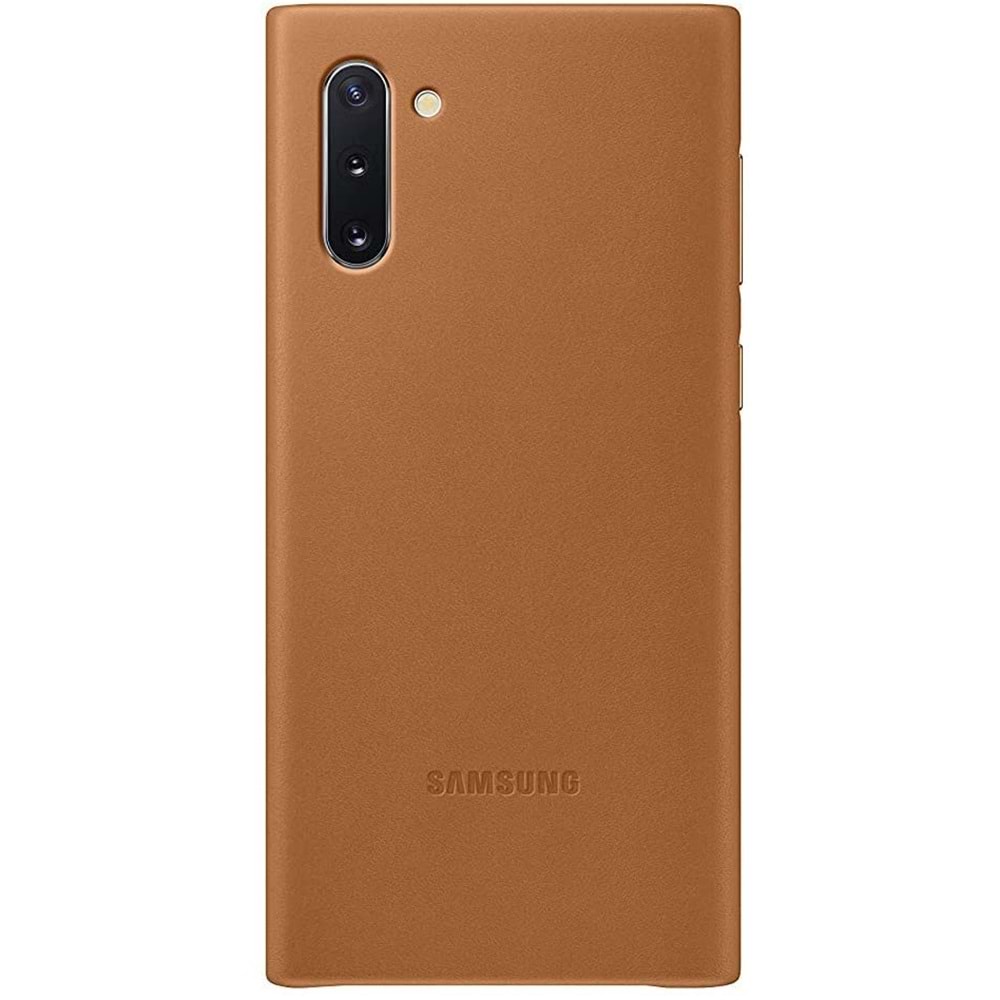 Samsung Galaxy Note 10 Deri Kılıf Leather Cover, Kahverengi EF-VN970LAEGWW