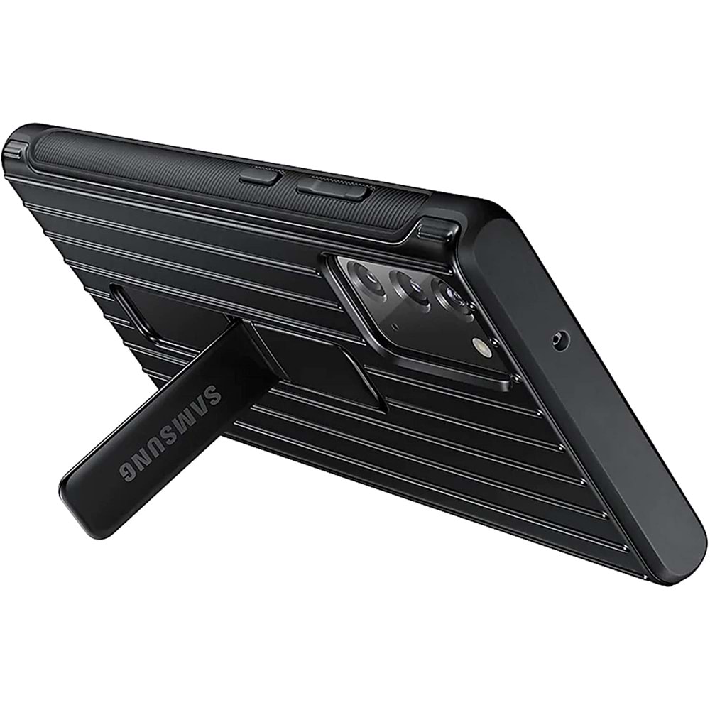 Samsung Galaxy Note 20 Standlı Koruyucu Kılıf, Siyah EF-RN980CBEGWW