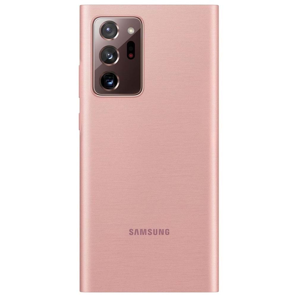 Samsung Galaxy Note 20 Ultra için Clear View Kapaklı Kılıf, Bronz EF-ZN985CAEGTR