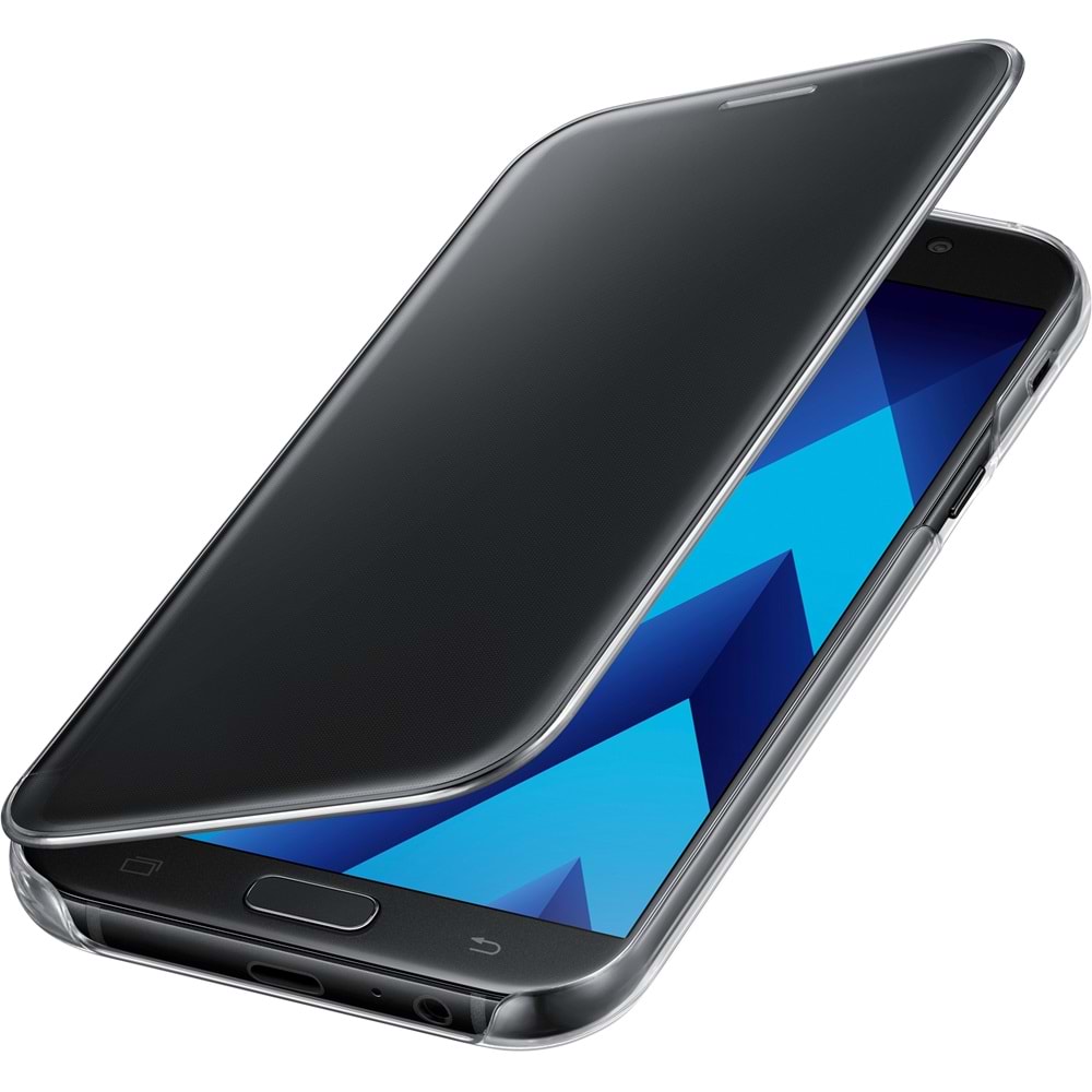 Samsung Galaxy A7 2017 Clear View Cover Akıllı Kılıf, Siyah EF-ZA720CBEGWW