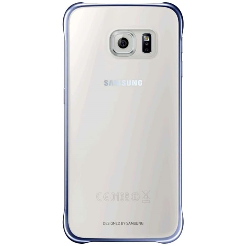 Samsung Galaxy S6 Clear Cover Orijinal Şeffaf Kılıf, Mavi EF-QG920BBEGWW