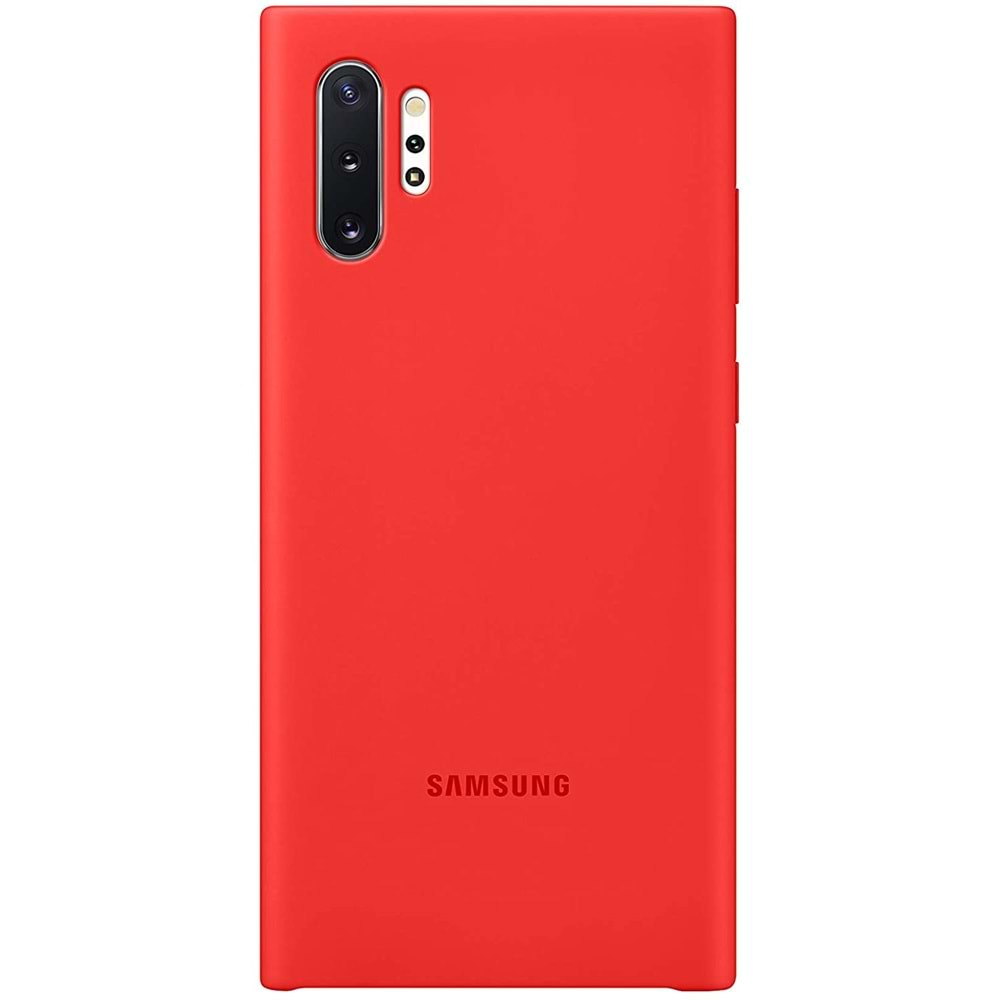 Samsung Galaxy Note 10+ Plus (N975) Silikon Cover Kılıf, Kırmızı EF-PN975TREGWW