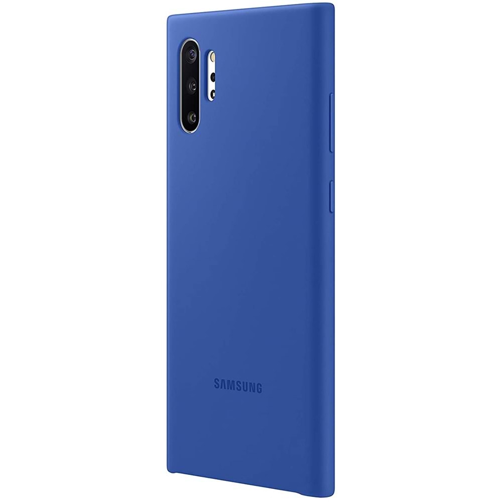 Samsung Galaxy Note 10+ Plus (N975) Silikon Cover Kılıf, Mavi EF-PN975TLEGWW