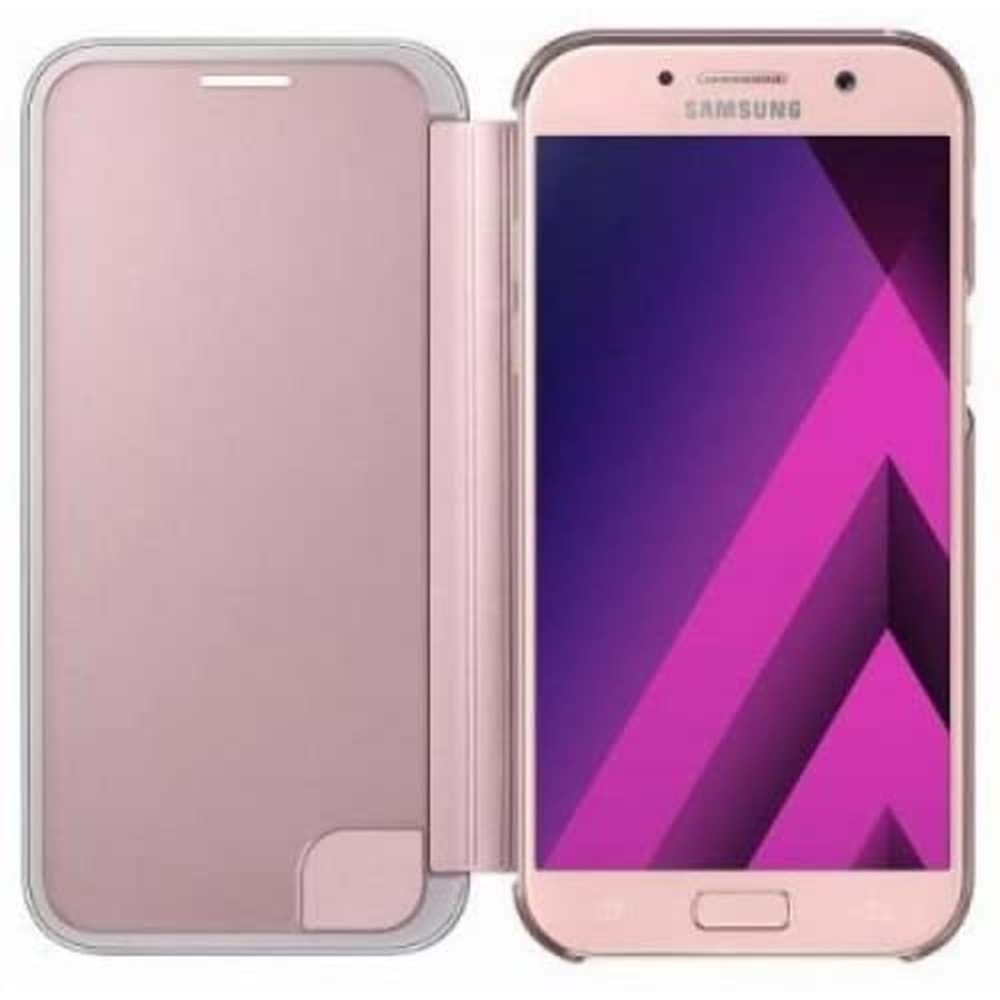 Samsung Galaxy A5 2017 Clear View Cover Akıllı Kılıf, Rose Gold EF-ZA520CPEGWW