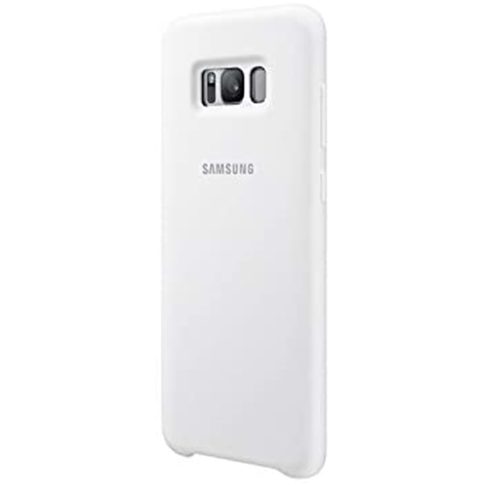 Samsung Galaxy S8+ Plus Silikon Cover Kılıf, Beyaz EF-PG955TWEGWW
