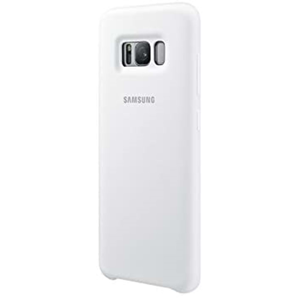 Samsung Galaxy S8 Silicone Cover Silikon Kılıf, Beyaz EF-PG950TWEGWW