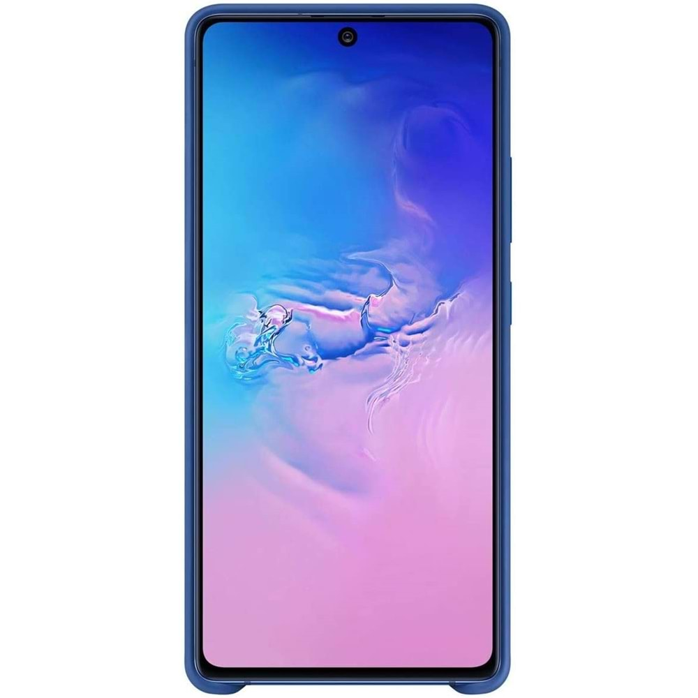 Samsung Galaxy S10 Lite Silikon Cover Kılıf, Mavi EF-PG770TLEGWW