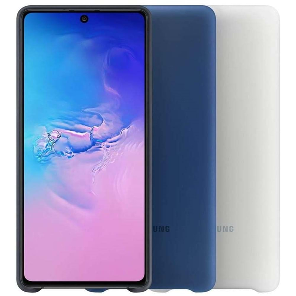 Samsung Galaxy S10 Lite Silikon Cover Kılıf, Mavi EF-PG770TLEGWW