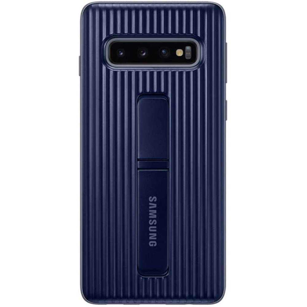 Samsung Galaxy S10 Protective Standlı Koruyucu Kılıf, Siyah EF-RG973CBEGWW