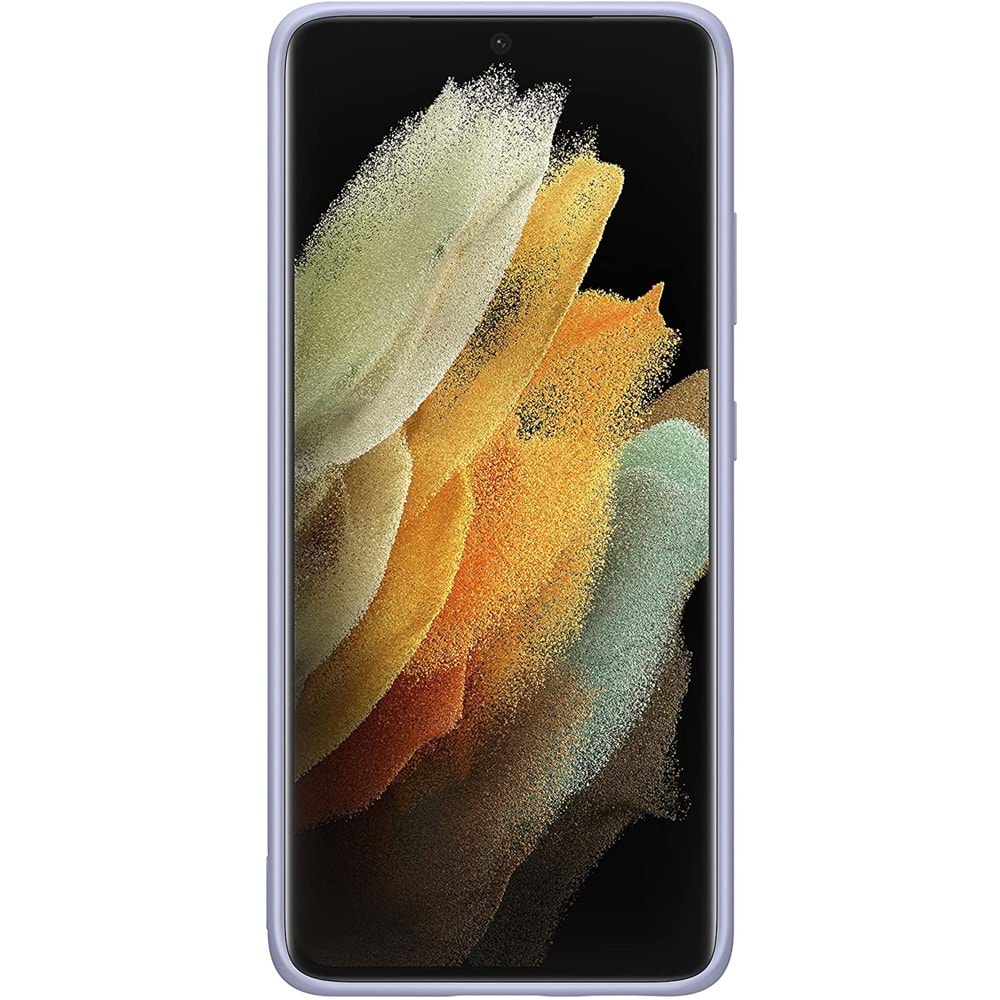 Samsung Galaxy S21 Ultra için Silikon Cover Kılıf, Mor EF-PG998TVEGWW