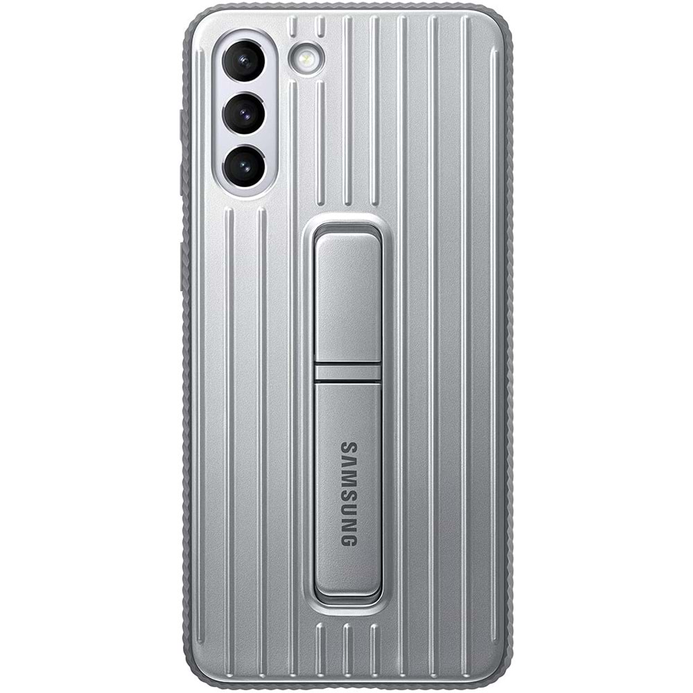 Samsung Galaxy S21+ Plus için Protective Standing Cover Kılıf, Gümüş EF-RG996CJEGWW