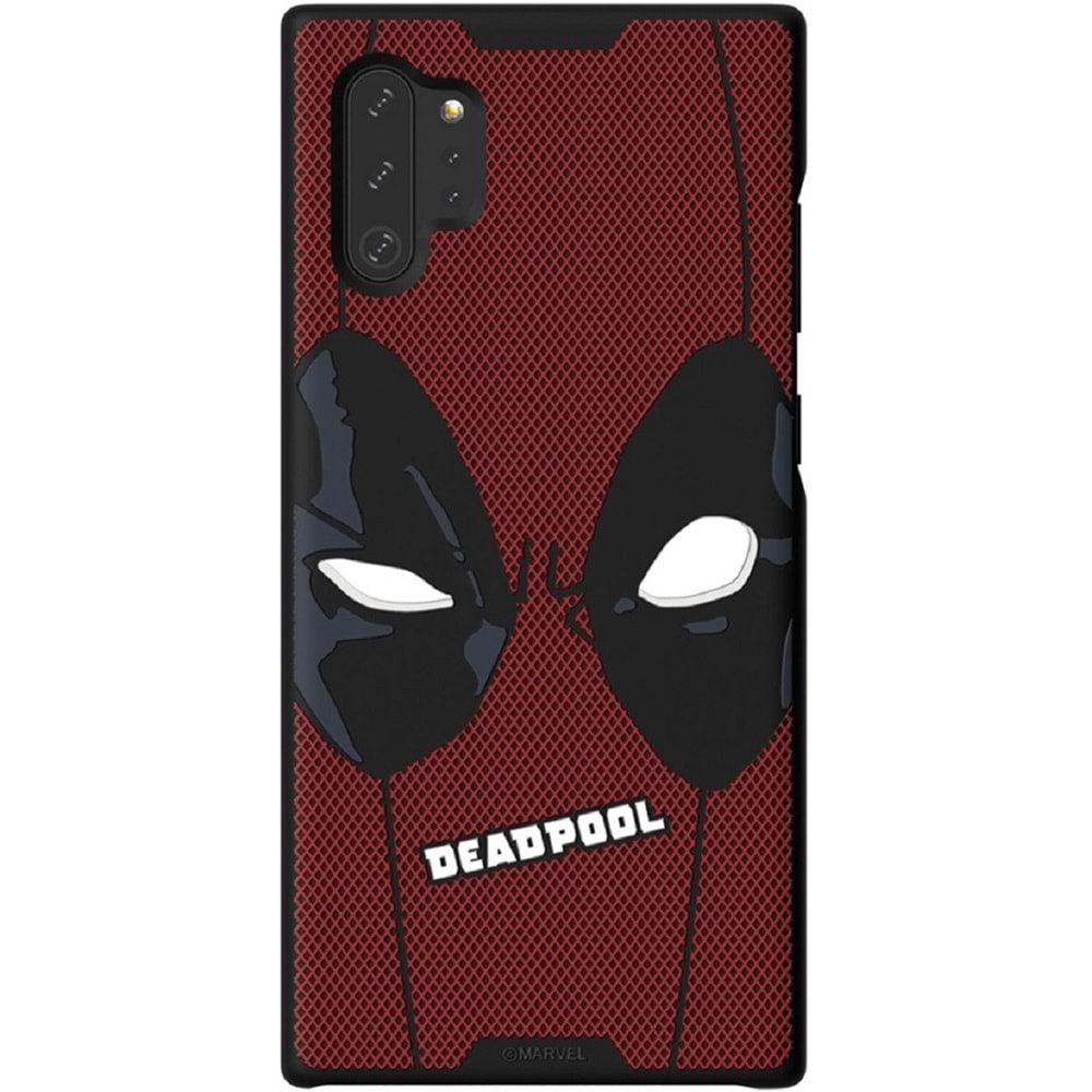 Samsung Galaxy Note 10+ Plus Kılıf Marvel Deadpool Rugged Smart Cover, Kırmızı