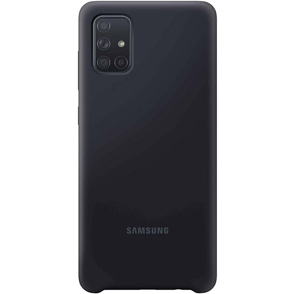 Samsung Galaxy A71 Silikon Cover Kılıf, Siyah EF-PA715TBEGWW