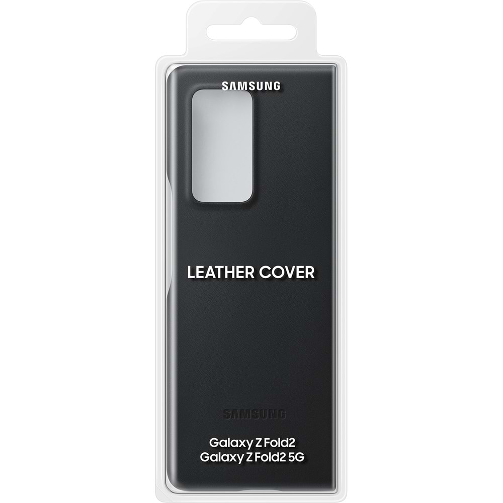 Samsung Galaxy Z Fold2 Deri Kılıf Lether Cover EF-VF916L, Siyah