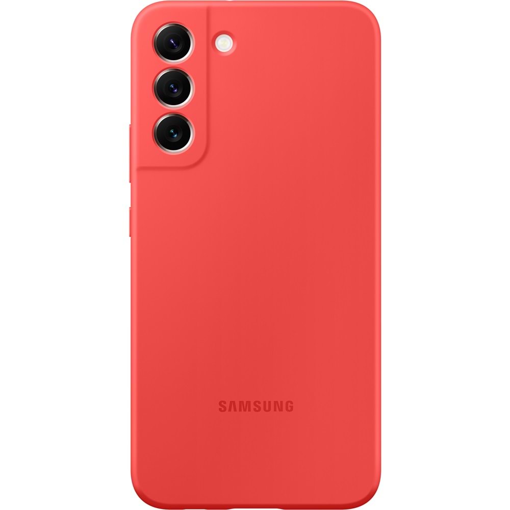 Samsung Galaxy S22+ Plus Silikon Kılıf, Kırmızı S22+ Silicone Cover EF-PS906