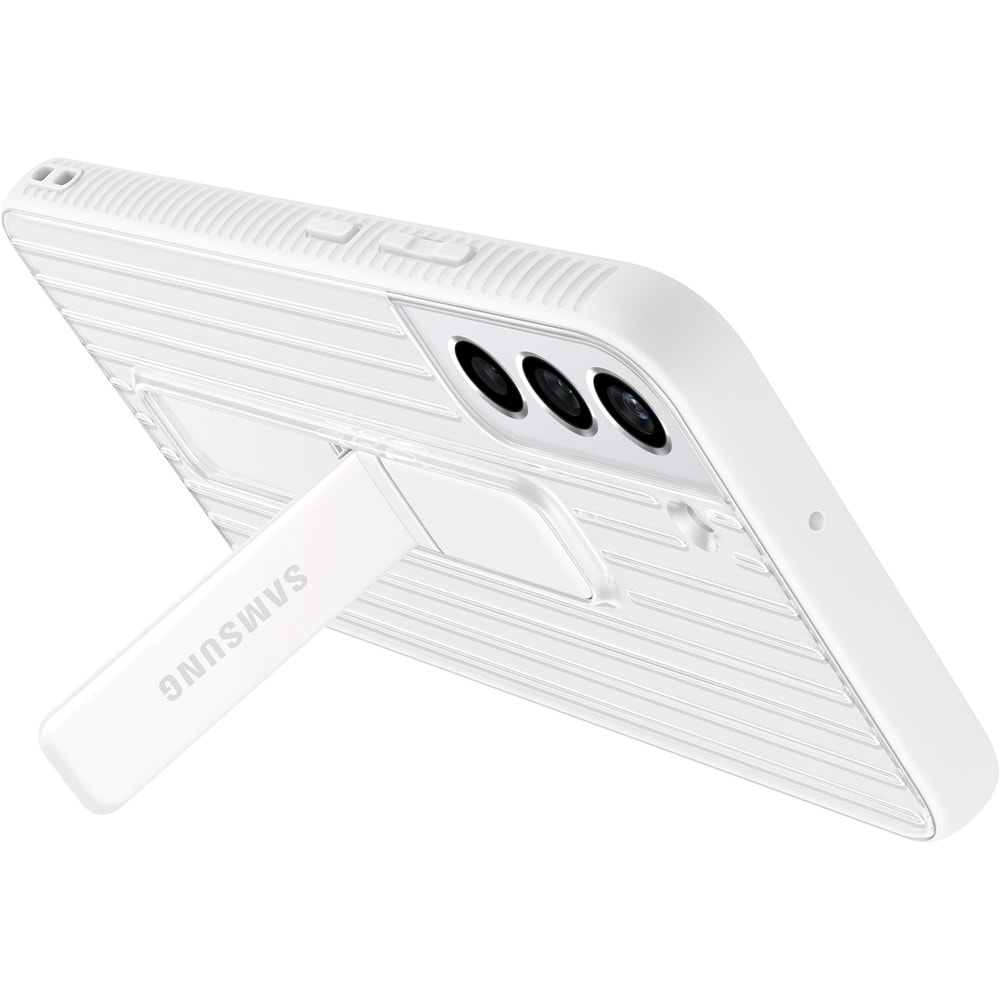 Samsung Galaxy S22 Plus Ayaklı Koruyucu Kılıf, Beyaz Protective Standing Cover