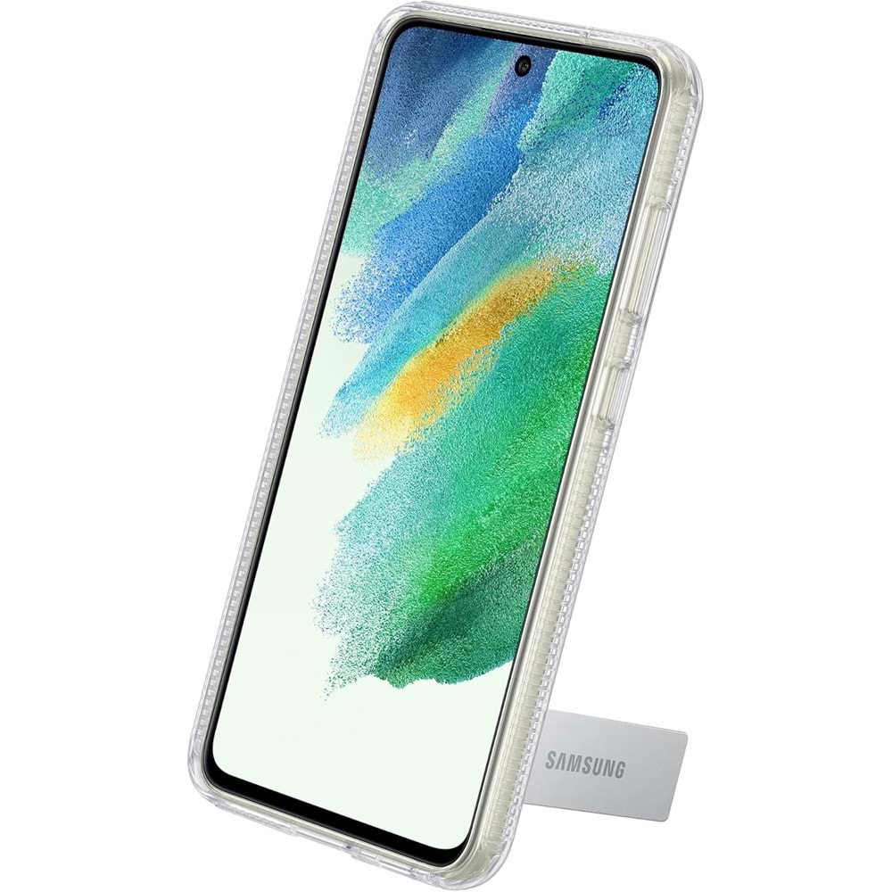 Samsung Galaxy S21 FE Standing Cover EF-JG990 Ayaklı Şeffaf Kılıf