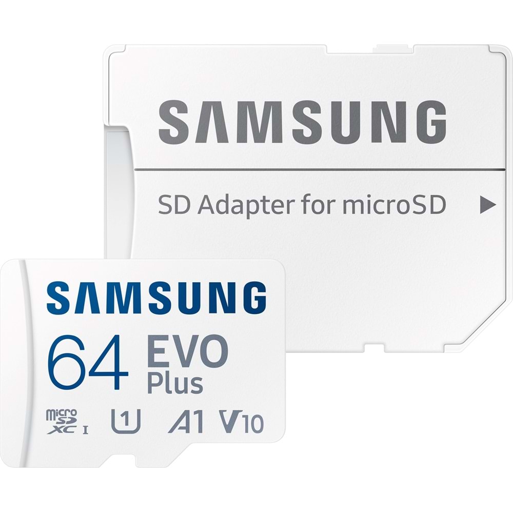 Samsung Evo Plus 64GB microSD Hafıza Kartı MB-MC64KA/TR (Samsung Türkiye Garantili)