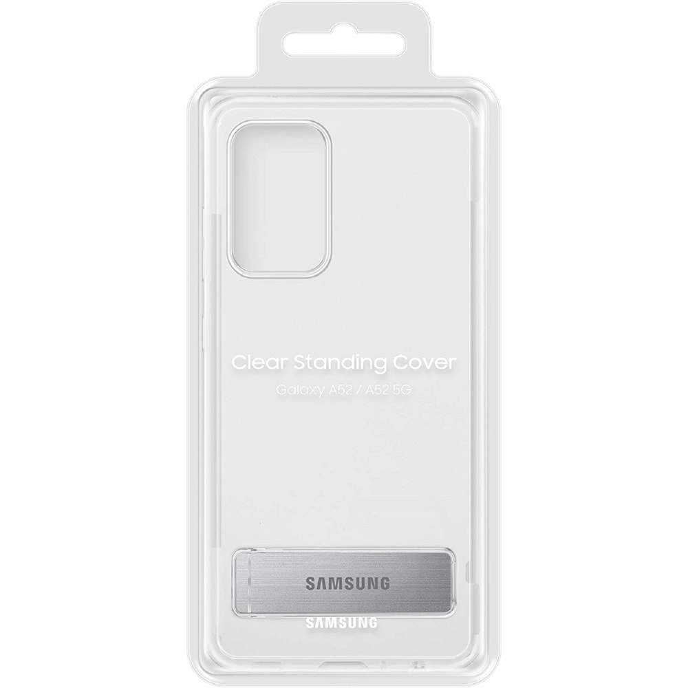 Samsung Galaxy A52 Clear Standing Cover Ayaklı Şeffaf Kılıf EF-JA525CTEGWW