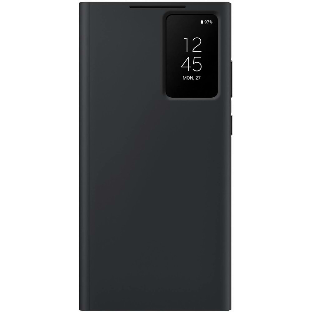 Samsung Galaxy S23 Ultra Akıllı Ekranlı Kılıf Smart View Wallet Case, Siyah