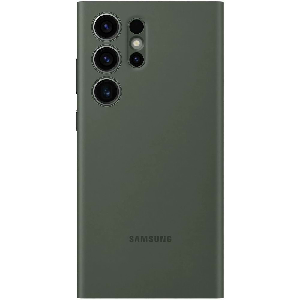 Samsung Galaxy S23 Ultra Akıllı Ekranlı Kılıf Smart View Wallet Case, Yeşil