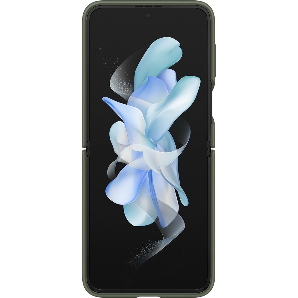 Samsung Galaxy Z Flip 4 Yüzüklü Silikon Kılıf Haki EF-PF721TGEGWW