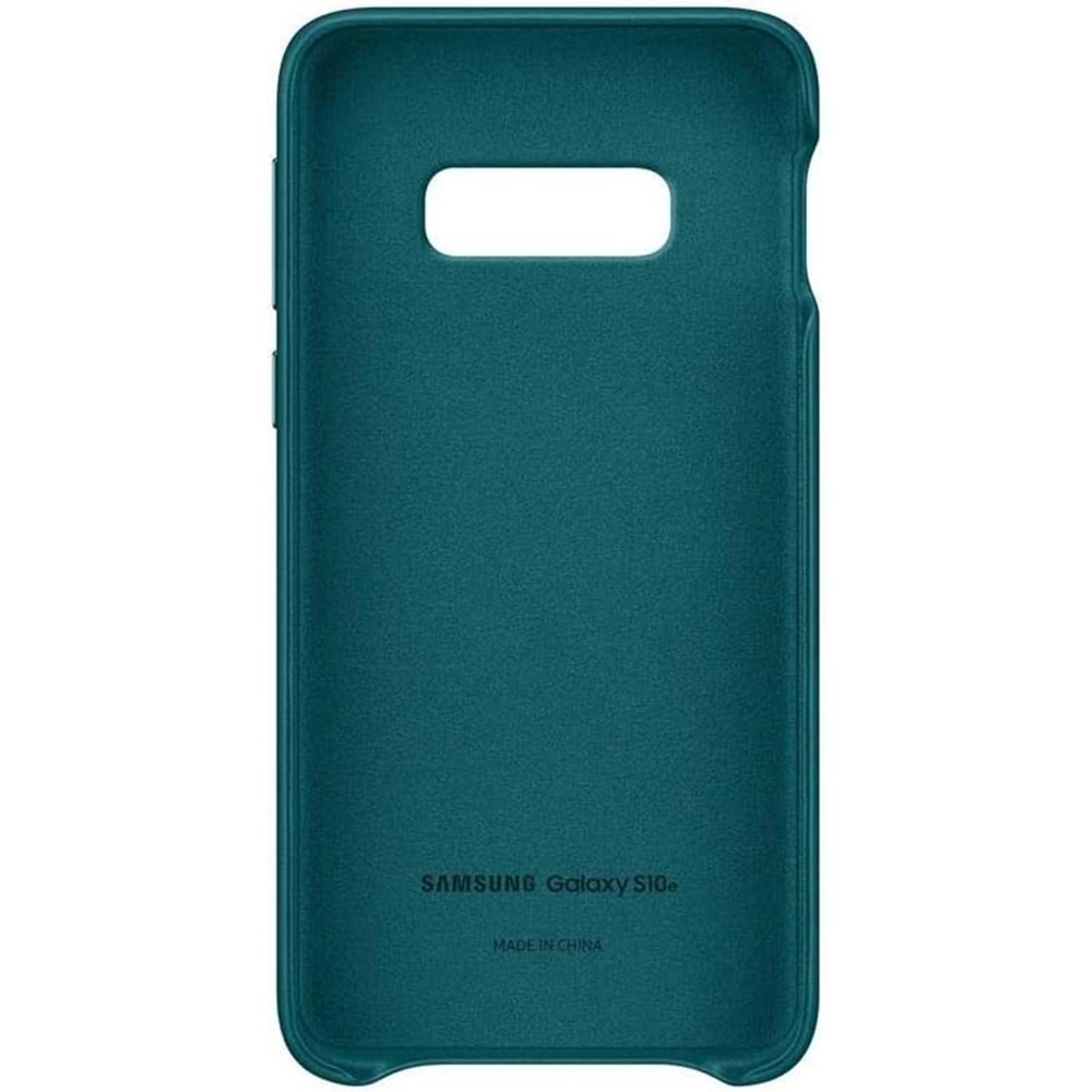 Samsung Galaxy S10e Leather Cover Deri Kılıf, Yeşil EF-VG970LGEGWW