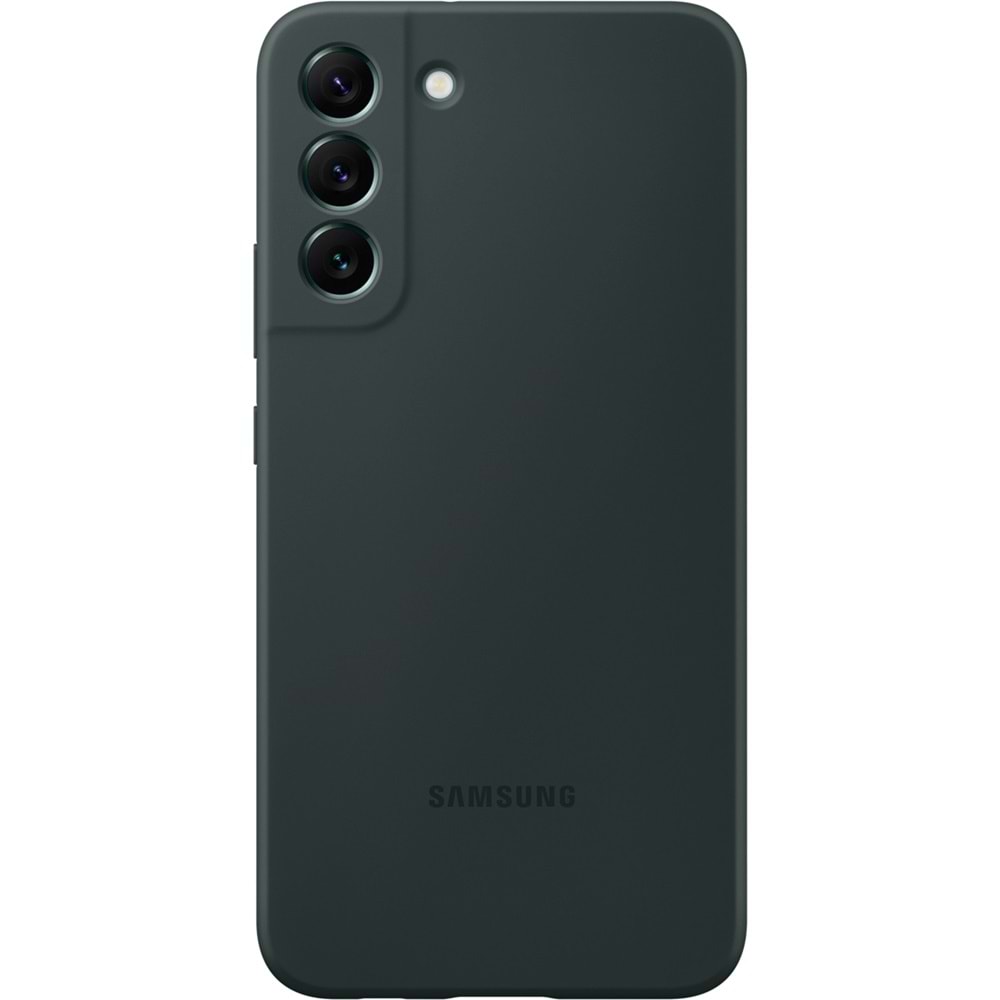 Samsung Galaxy S22 Plus Silikon Kılıf S22+ Silicone Cover, Yeşil EF-PS906