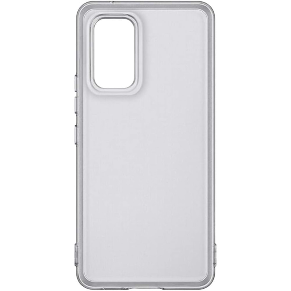 Samsung Galaxy A53 5G Soft Cover Yumuşak Şeffaf Kılıf, Siyah EF-QA536T