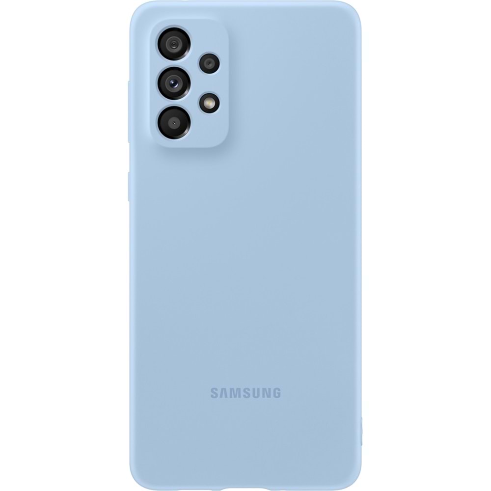 Samsung Galaxy A73 5G Silicone Cover Silikon Kılıf, Mavi EF-PA736T