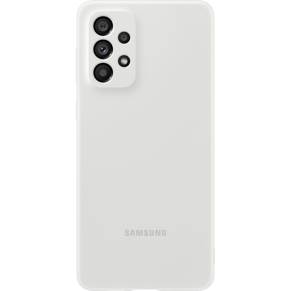 Samsung Galaxy A73 5G Silicone Cover Silikon Kılıf, Beyaz EF-PA736T