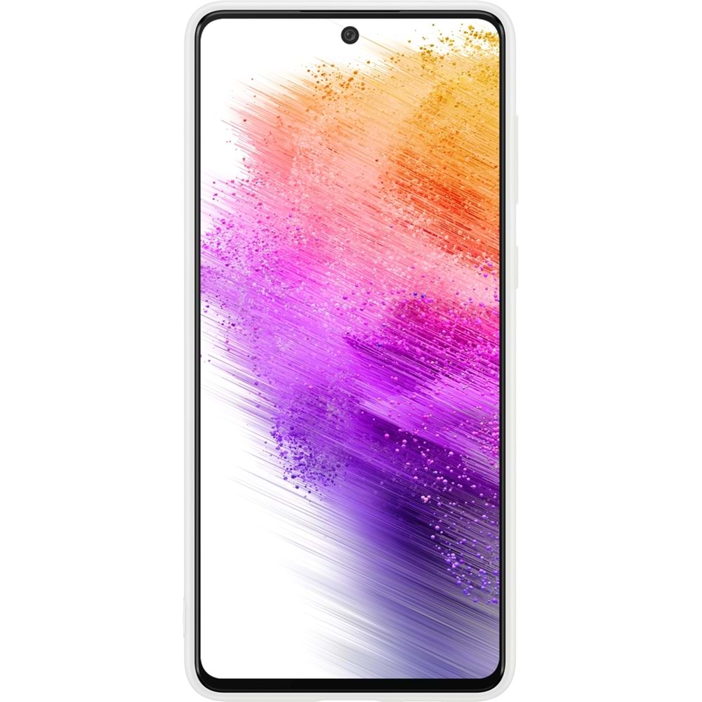 Samsung Galaxy A73 5G Silicone Cover Silikon Kılıf, Beyaz EF-PA736T